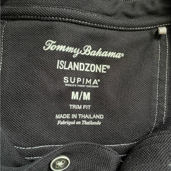 Tommy Bahama Black Trim Fit Limited-Edition Party Polo Size Medium - Picture 4 of 5